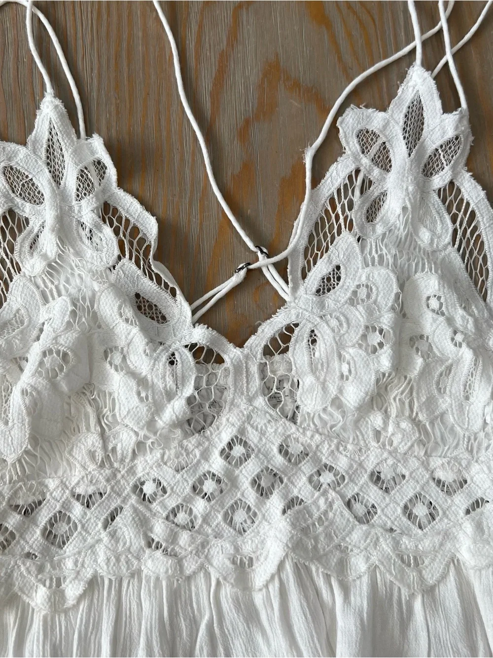 Free People adella slip dress in white size small